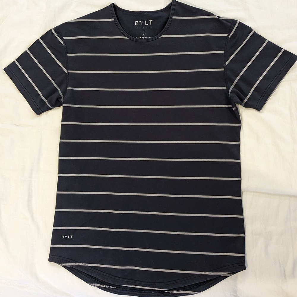 BYLT Drop-Cut LUX SS - Navy/Grey